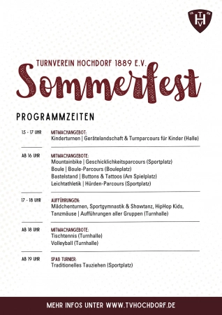 2026 TVH Sommerfest Programm